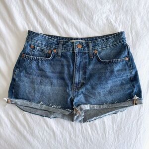 Madewell Relaxed Denim Shorts Blue Jean Cutoffs Size 28